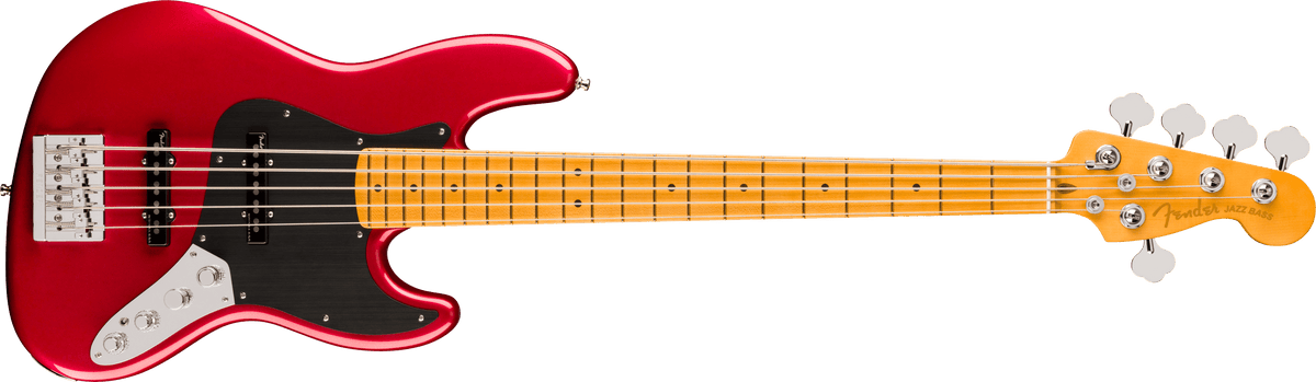 Fender American Ultra II Jazz Bass V, Maple Fingerboard, Sinister Red