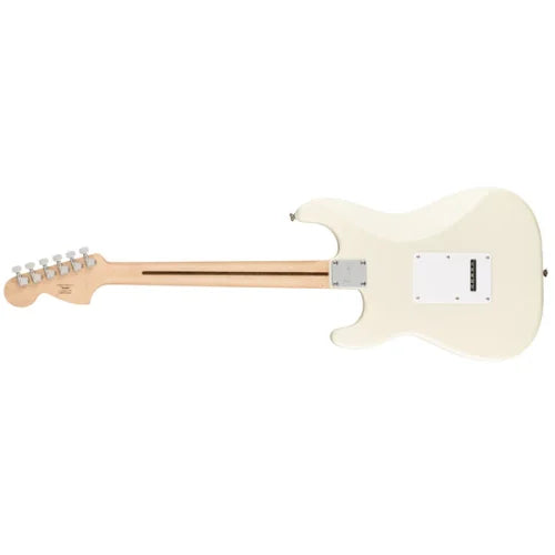Fender Squier Affinity Series Stratocaster Electric Guitar – Olympic White with Maple Fingerboard