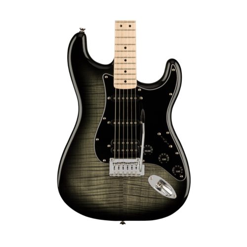 Fender Squier Affinity Series Stratocaster FMT HSS Electric Guitar, Maple Fingerboard, Black Burst