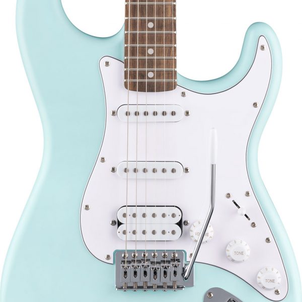 Fender Squier Debut Collection Stratocaster HSS, Laurel Fingerboard, White Pickguard, Daphne Blue