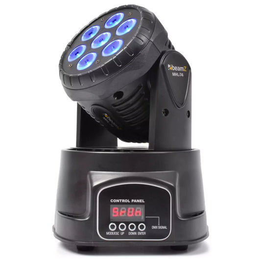 BEAMZ MHL74 LED MOVING HEAD WASH 7x 10W RGBW