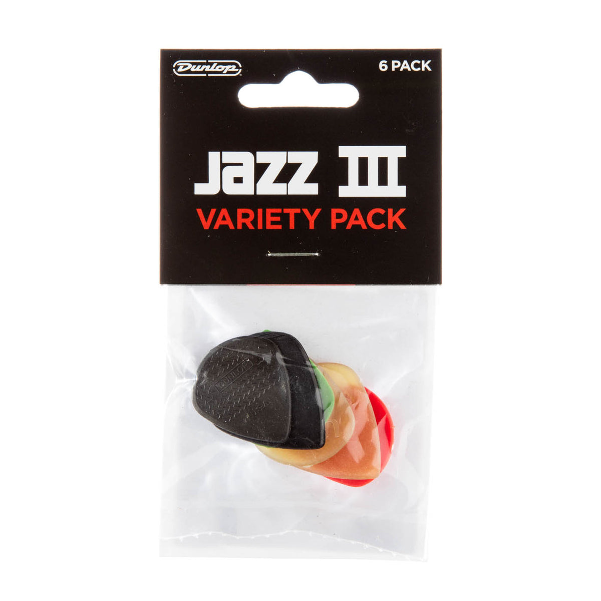 Dunlop PVP103 Jazz III Pick Variety Pack (6)