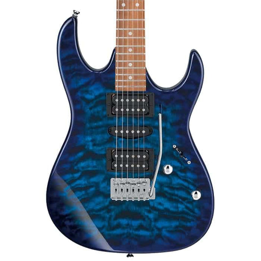 Ibanez GRX70QA Electric Guitar – Transparent Blue Burst