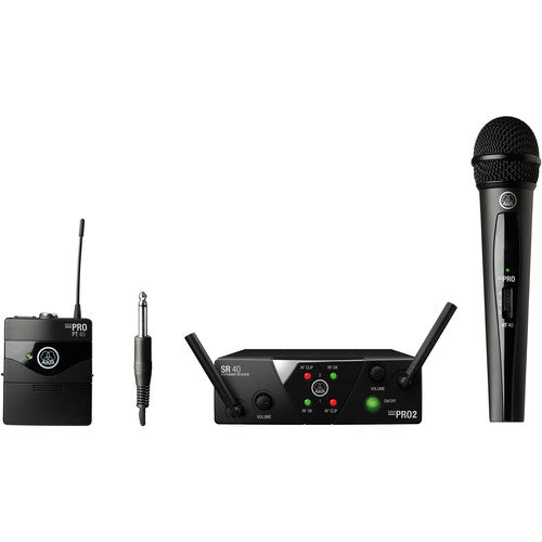 AKG WMS40 Mini2 M - Dual Handheld & Bodypack Wireless System | Professional Wireless Audio System