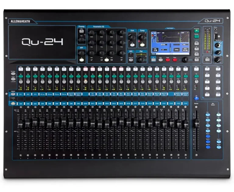 Allen and Heath QU24 24 Channel Digital Mixer – Chrome