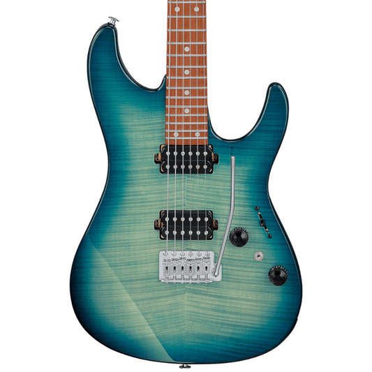 Ibanez Standard AZ24S1F Electric Guitar – Transparent Turquoise Burst