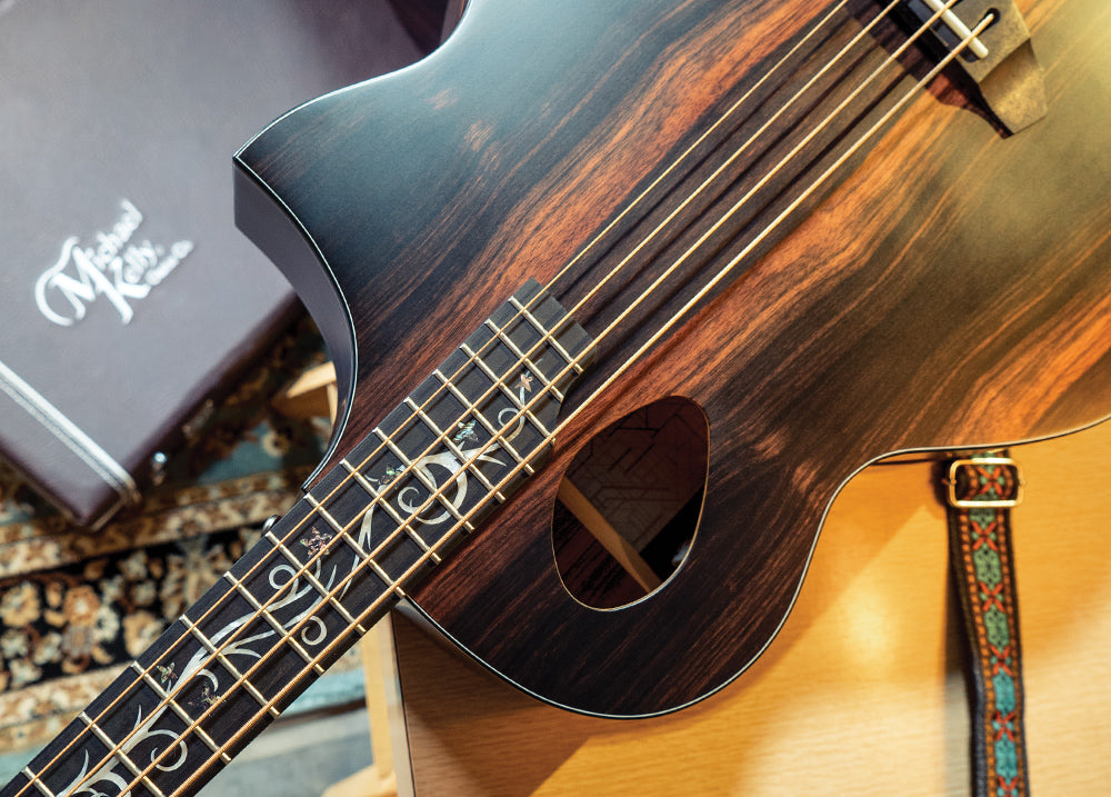 Michael Kelly Dragonfly 4 Port Java Ebony Acoustic Bass Guitar