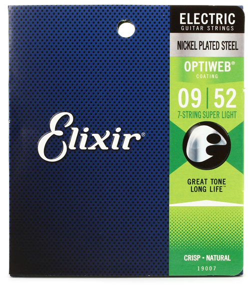 Elixir Optiweb 7-string Super Light 9-52 electric strings