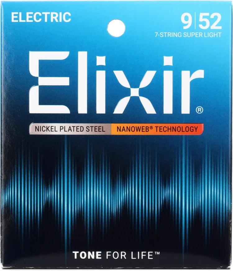 Elixir Nanoweb 7-string Super Light 9-52 electric strings