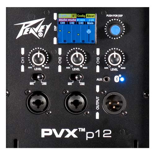 Peavey PVX™p 12 Bluetooth 12″ Two-Way Powered PA Speaker with Bluetooth Control