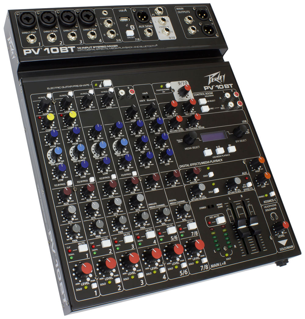 Peavey PV® 10 BT 10 Channel Compact Mixer with Bluetooth