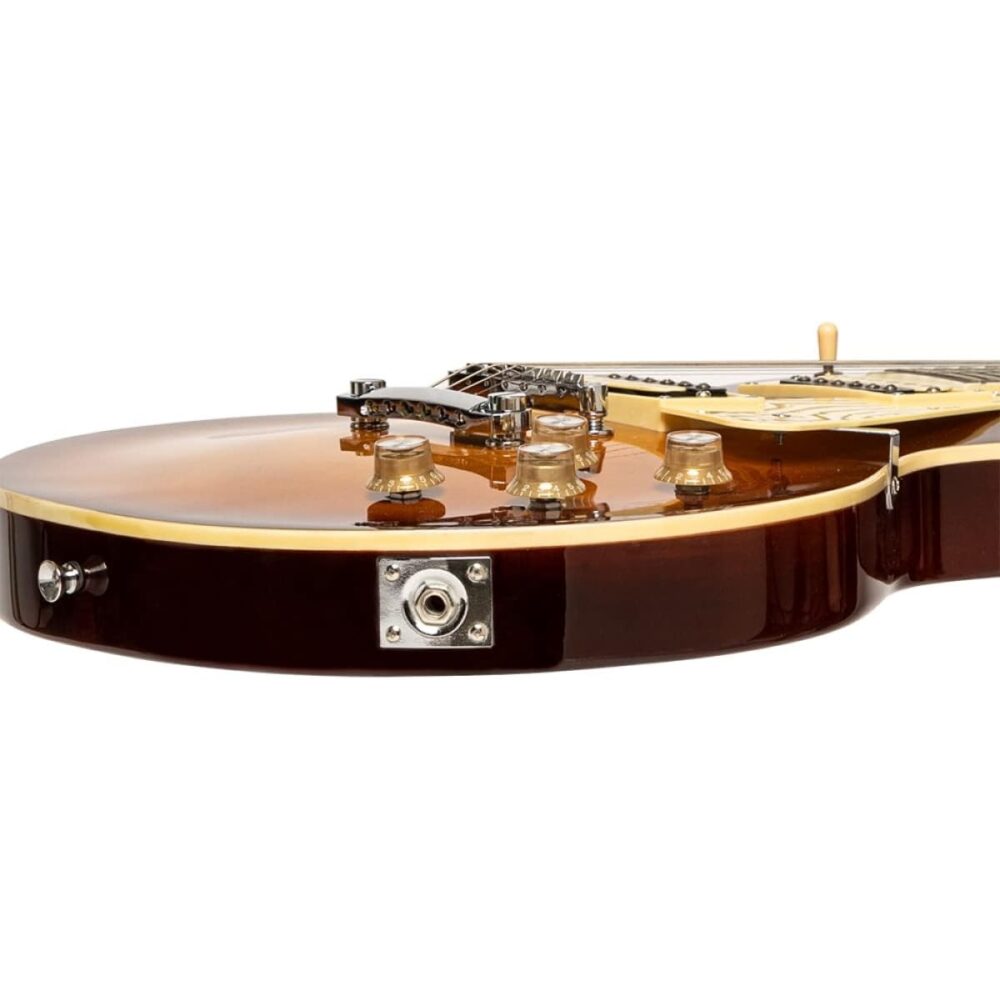 Stagg SELSTD VSB - 6 String Electric Guitar w/ Solid Mahogany Body (Violin Sunburst) | Stagg Guitar for Beginners, Students & Stage