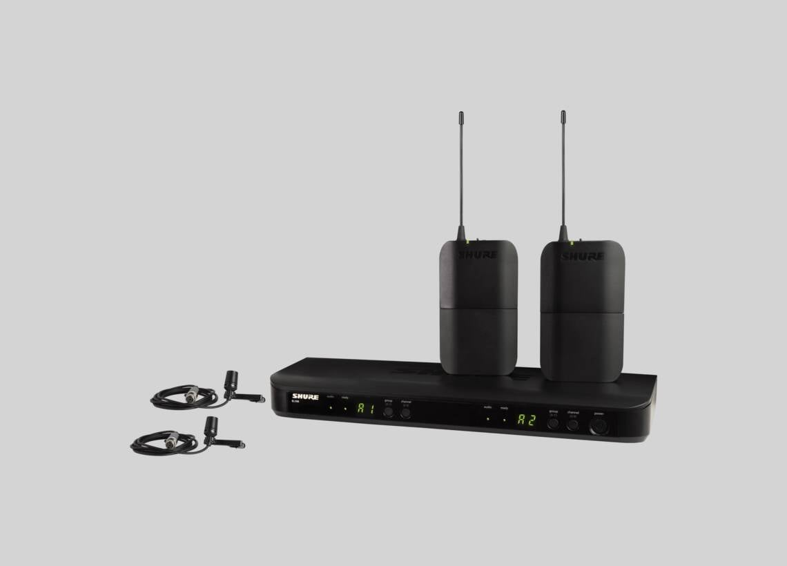 Shure BLX188 Dual Lavalier Wireless System with CVL