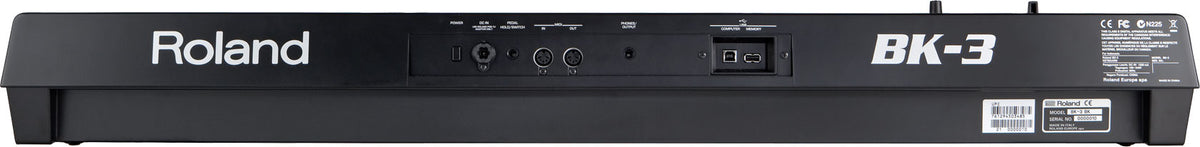 Roland BK-3 Backing Keyboard - Black
