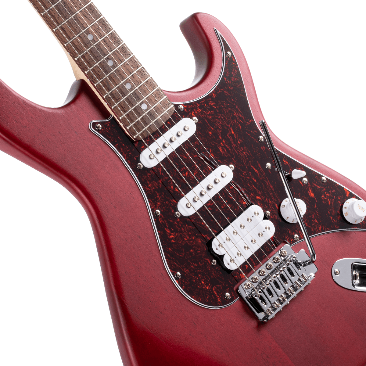 Cort G110 Electric Guitar - Open Pore Black Cherry
