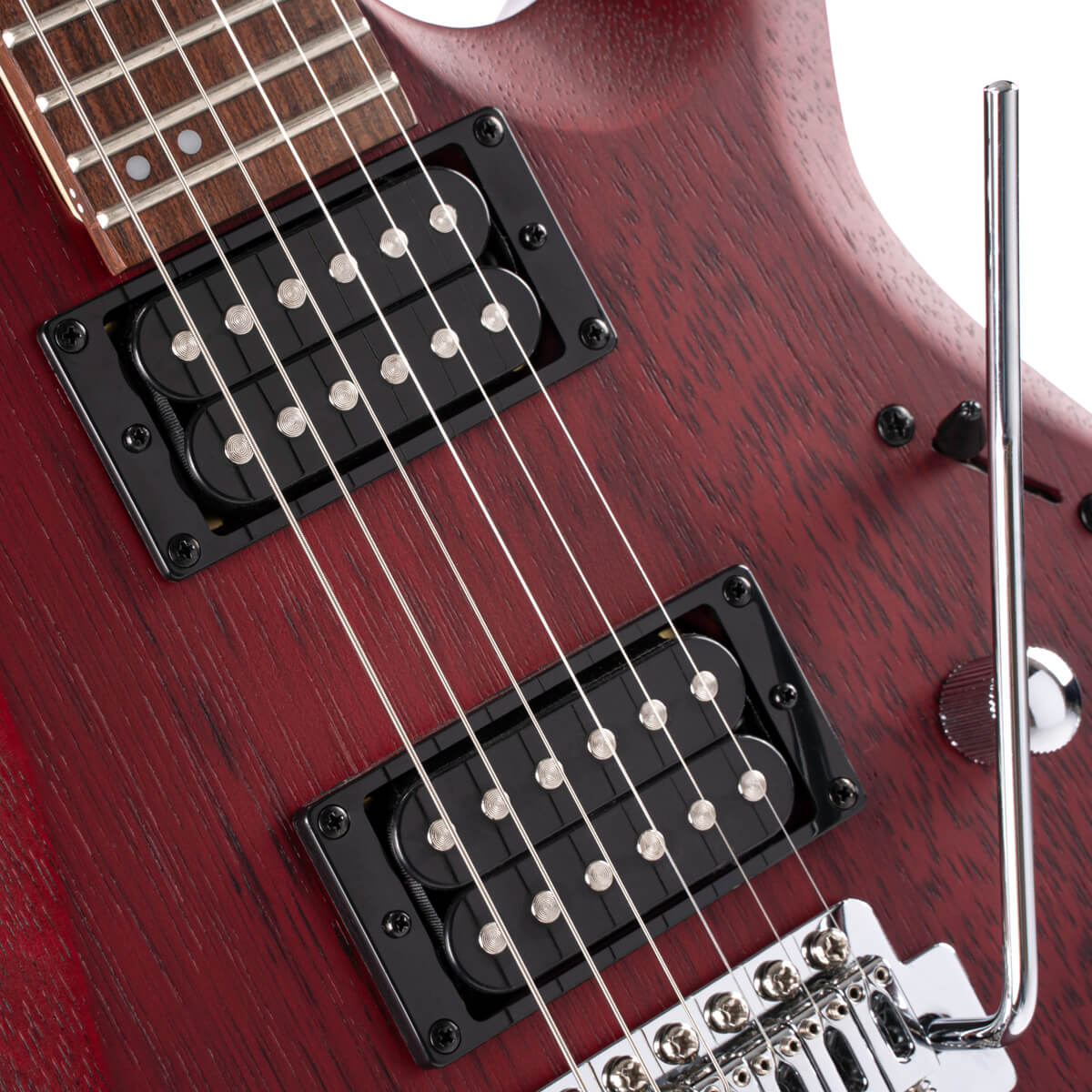 Cort X100 Electric Guitar - Open Pore Black Cherry