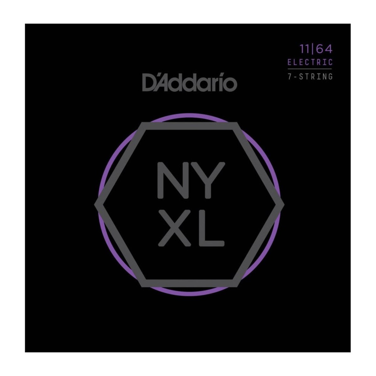 D'Addario NYXL1164 7-String Electric Guitar Strings – Medium 11-64