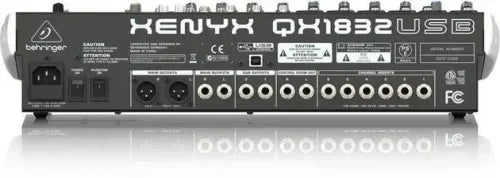 Behringer Xenyx QX1832USB Mixer with USB and Effects