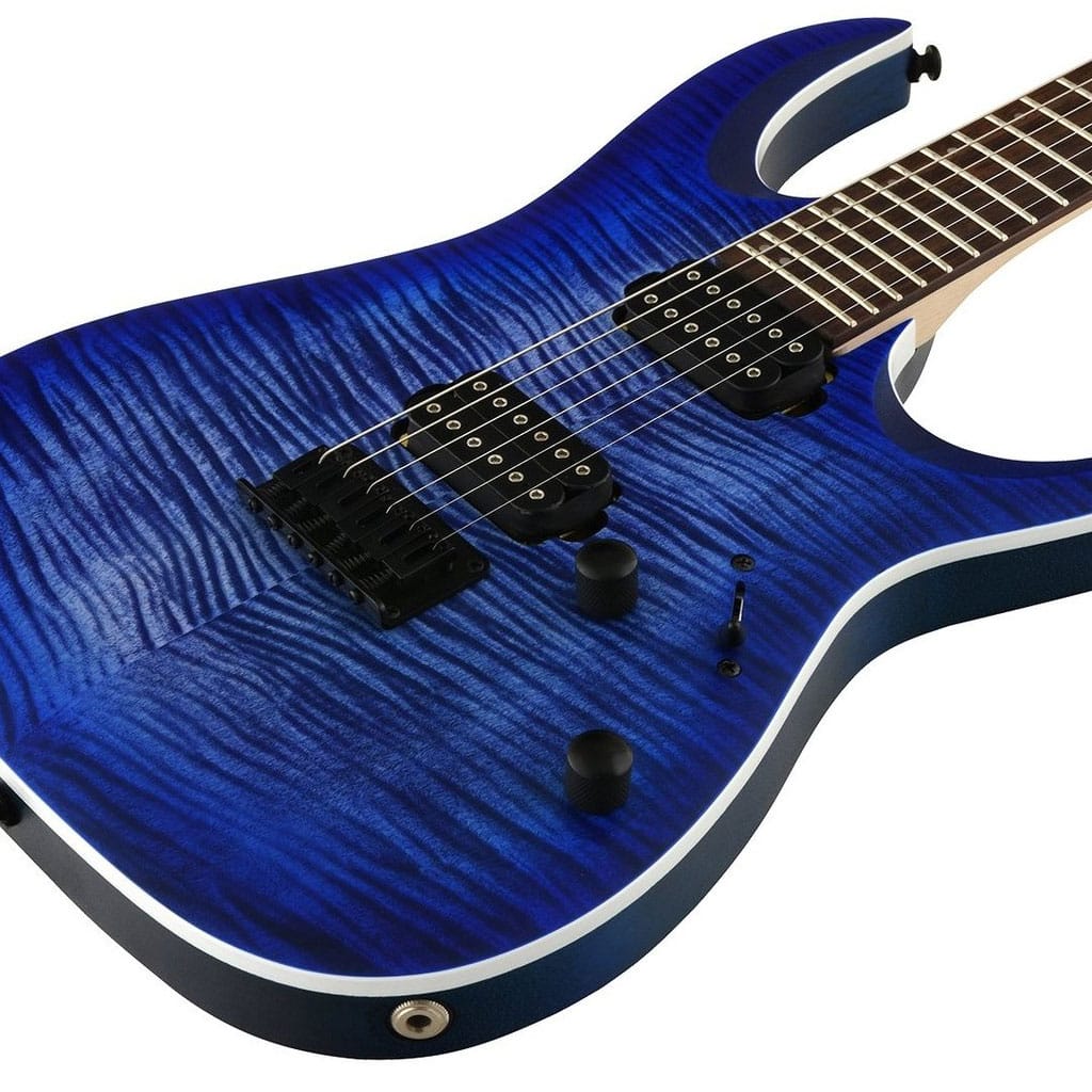 Ibanez RGA42 Electric Guitar – Flamed Maple Blue Lagoon Flat Finish