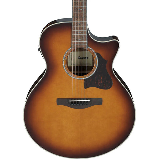 Ibanez AE160 Acoustic Electric Guitar, Vintage Mahogany Sunburst High Gloss