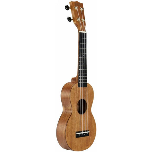 Mahalo Slimline Series Soprano Ukulele – Transparent Brown