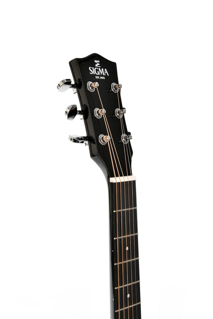 Sigma GJM-1E-MFBK Acoustic Guitar: Black Sparkle