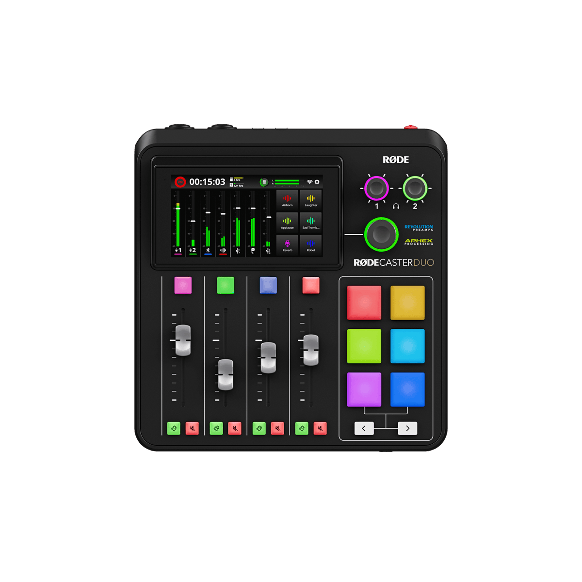 RODE RODECaster Duo Podcast Production Studio - Black
