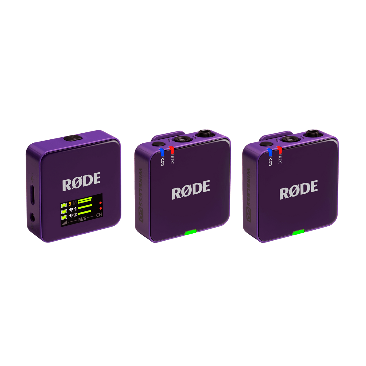 RODE Wireless GO (Gen 3) Dual-Channel Wireless Microphone System - Purple