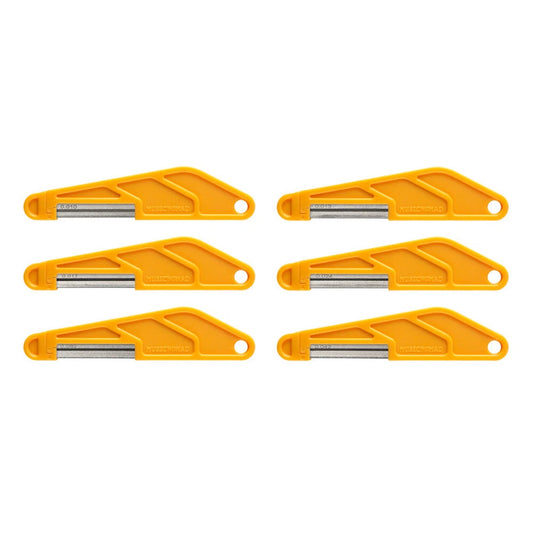 MusicNomad 6-piece Electric Guitar Diamond Coated Nut File Set - Light Strings
