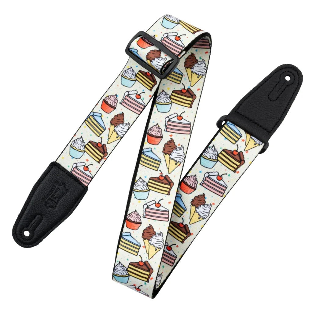 Levy's Tasty Grooves Guitar Strap - Cake and Ice Cream