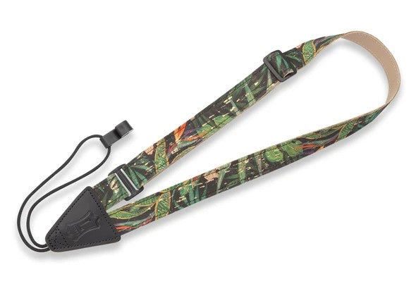 Levy's 1 Inch Cork Ukulele & Classical Guitar Strap with Printed Tropical Design