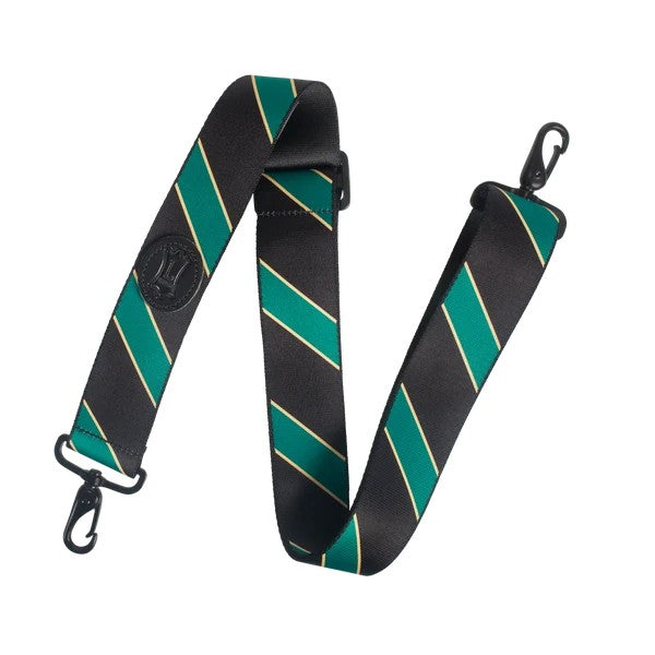 Levy's MCS-005 Polyester Case Strap - Black and Green Stripes