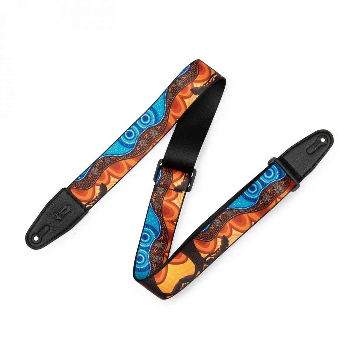 Levy's MP2DU 2-inch Poly Down Under Guitar Strap - Landscape