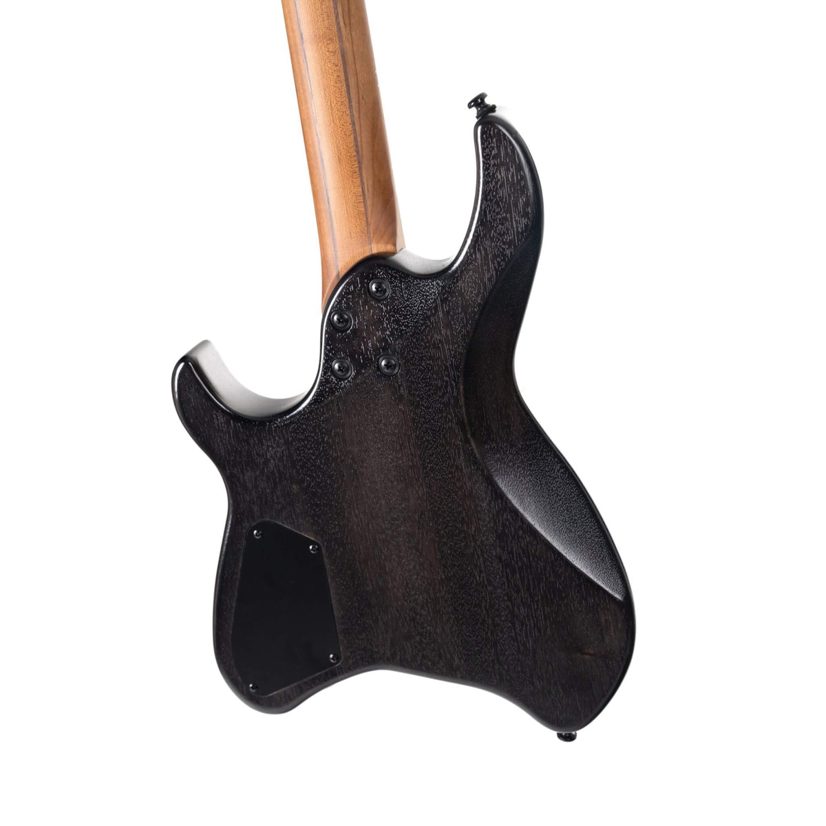 Cort Space G6MS Headless Guitar - Semi Gloss Trans Black with Bag