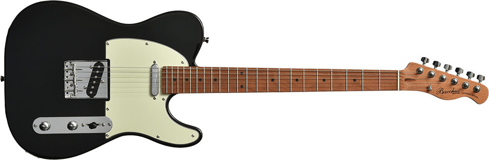 大得価正規品Bacchus Telecaster BTE-1R Black (ケース付き) ギター