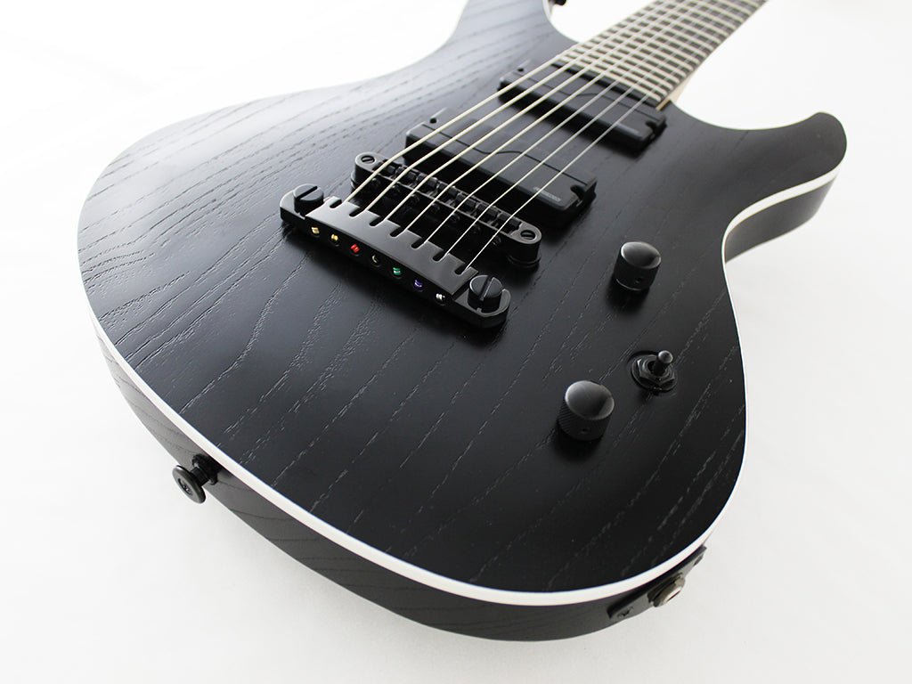 FGN MYTHIC JMY72ASHE SEVEN STRING IN OPEN PORE BLACK
