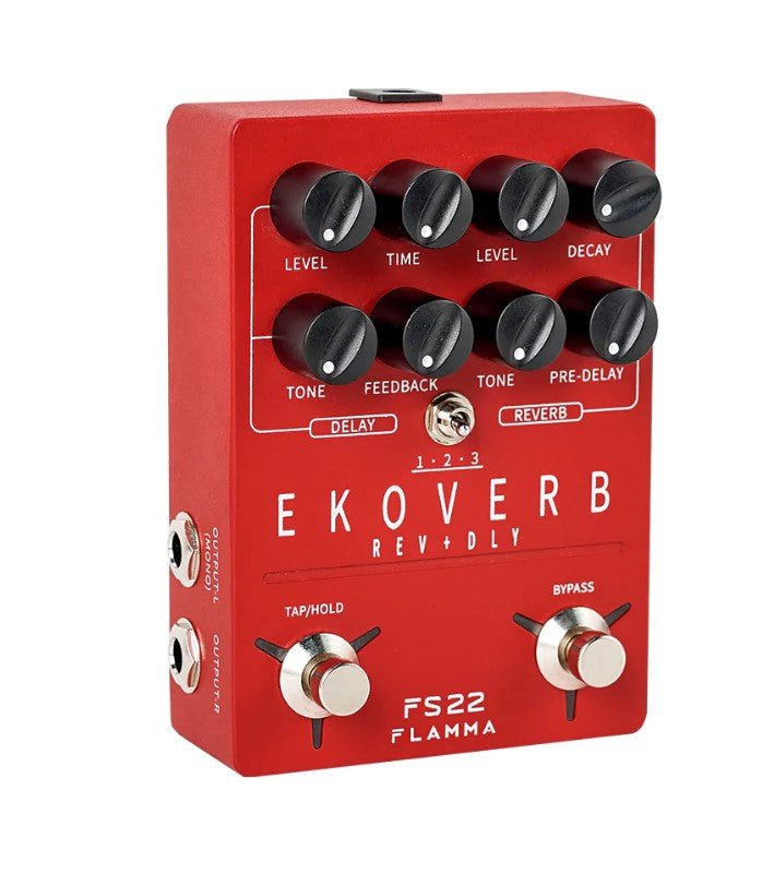 FLAMMA FS22 EKOVERB GUITAR STEREO DUAL REVERB DELAY EFFECTS PEDAL
