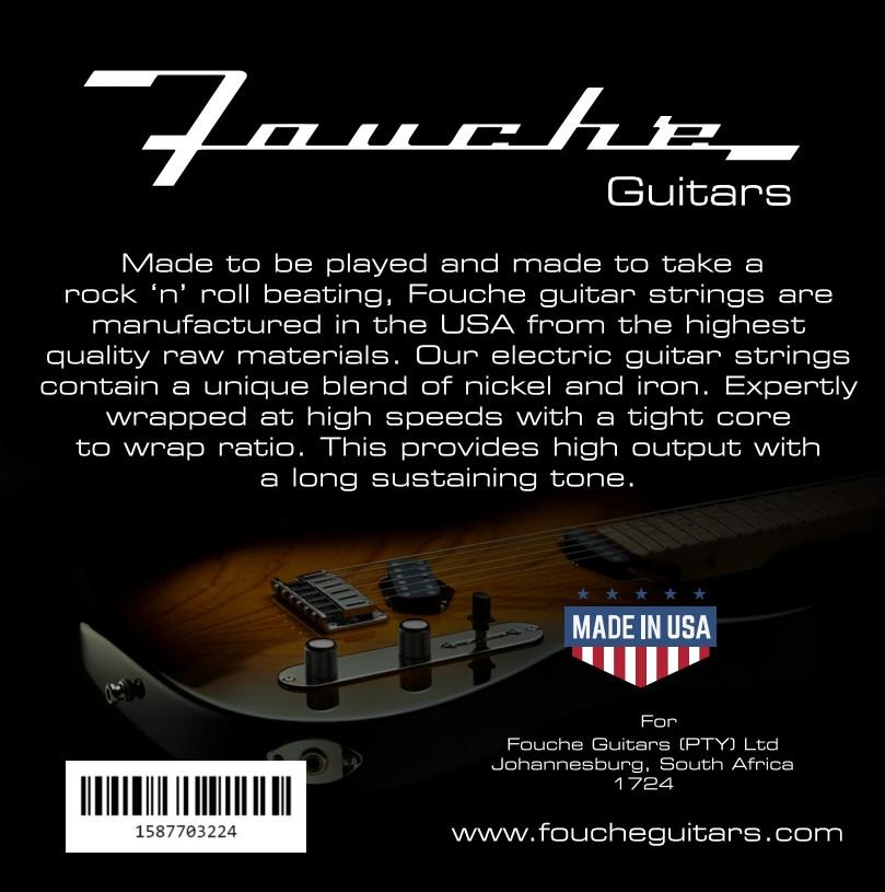 Fouche Guitars premium electric guitar strings 10-46
