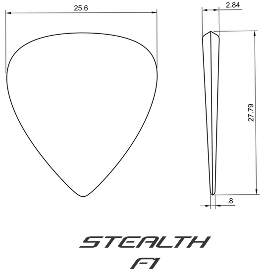 Fouche Stealth F1 - 3 pack Guitar Picks