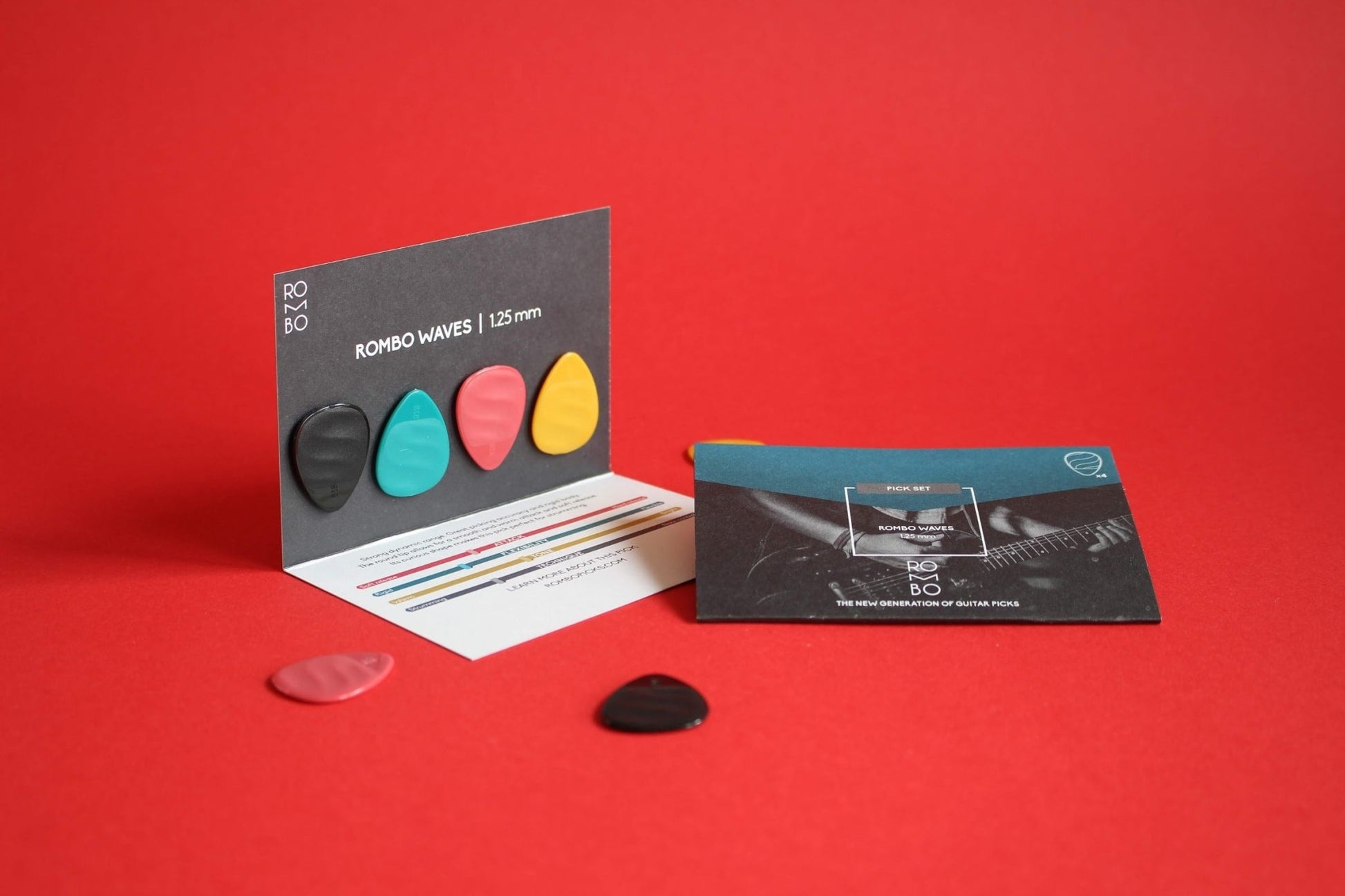 ROMBO Waves Guitar Pick Set (4 guitar picks)