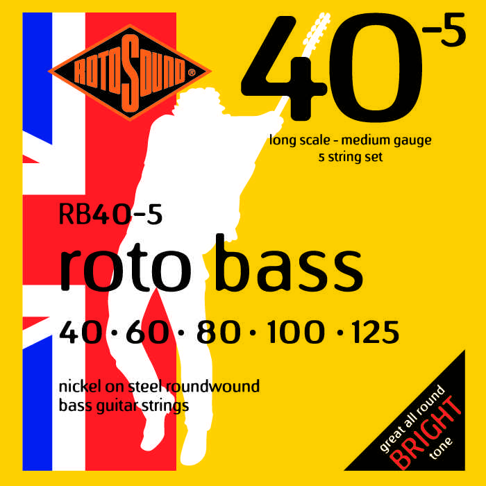 Roto Bass Nickel 5 String Medium | 40-125