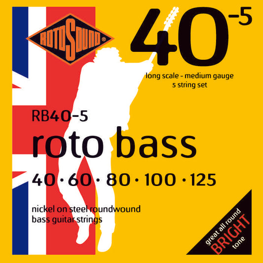 Roto Bass Nickel 5 String Medium | 40-125