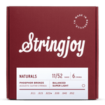 Stringjoy Naturals | Super Light Gauge (11-52) Phosphor Bronze Acoustic Guitar Strings - Fouche Guitars