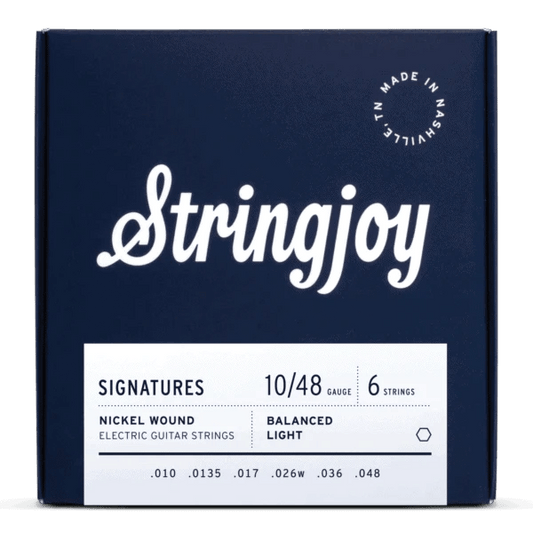 Stringjoy Signatures | Balanced Light Gauge (10-48) Nickel Wound Electric Guitar Strings