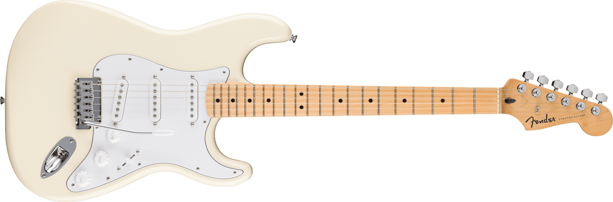 Fender Standard Stratocaster, Maple Fingerboard, White Pickguard, Olympic White