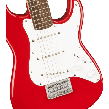 Fender Squier Mini Stratocaster, Laurel Fingerboard, White Pickguard, Dakota Red