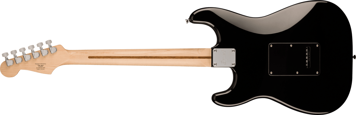 Fender Squier Sonic Stratocaster HSS, Maple Fingerboard, Black Pickguard, Black