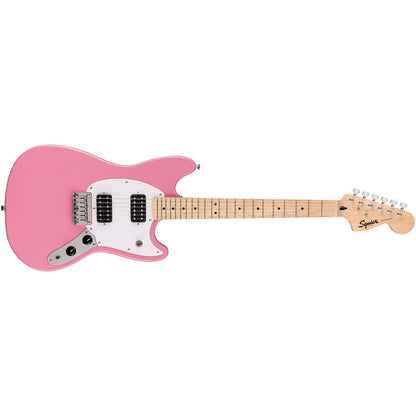 Fender Squier Sonic Mustang HH, Maple Fingerboard, White Pickguard, Flash Pink