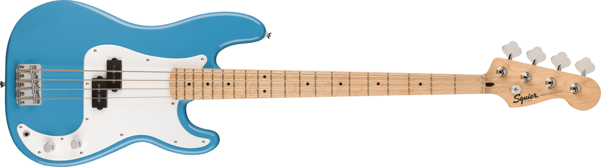 Fender Squier Sonic Precision Bass, Maple Fingerboard, White Pickguard, California Blue