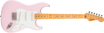 Fender Squier Classic Vibe '50s Stratocaster HT, Maple Fingerboard, Parchment Pickguard, Shell Pink